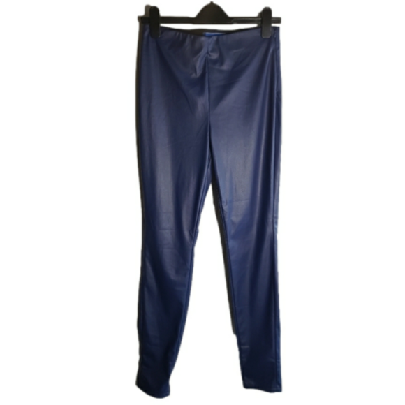 JJXX funky leather look purple high waist pants fully soft lined - Picture 5 of 10